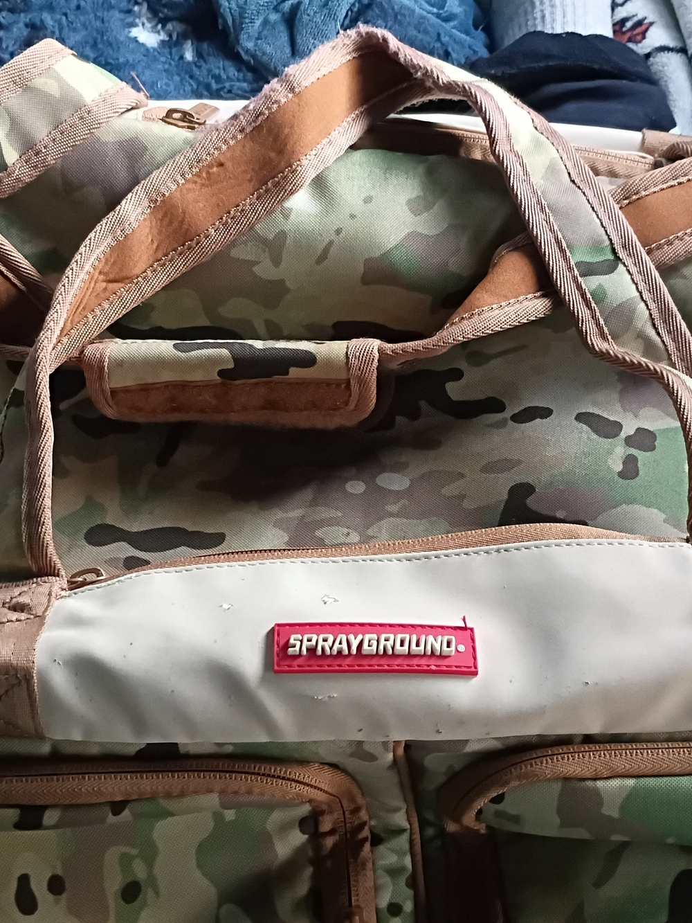 Sprayground Men’s Camo Duffel Bag - Green